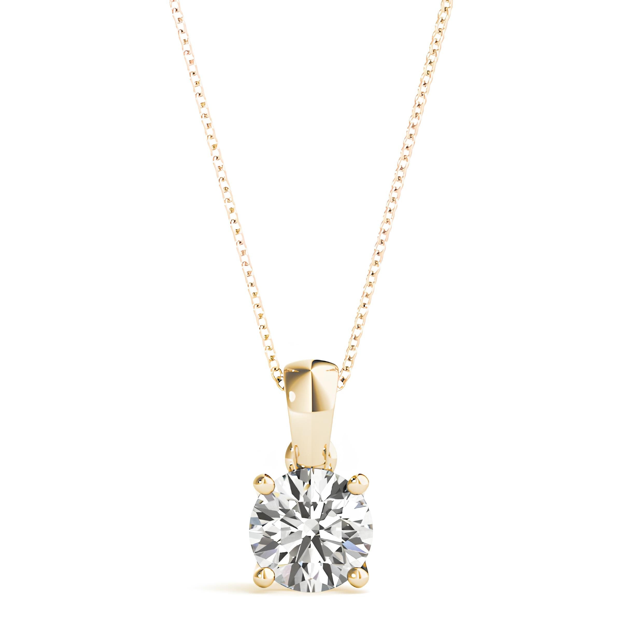 0.50 to 2.00 Ctw Lab Grown Round Certified Diamond Pendant